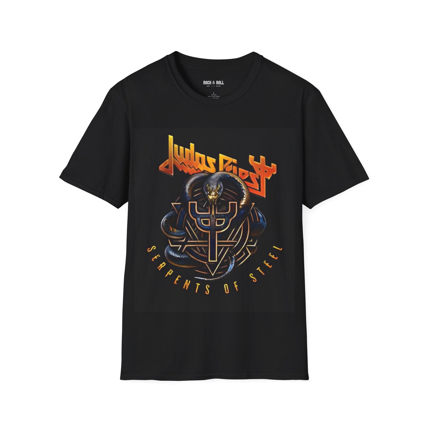 Judas Priest Serpents of Steel Rock Band Unisex Softstyle T-Shirt