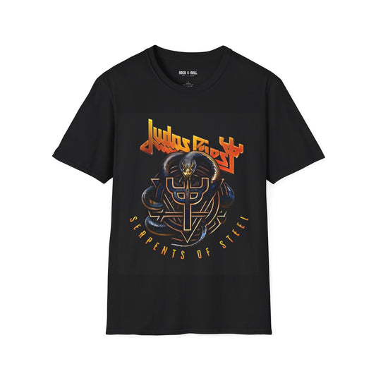 Judas Priest Serpents of Steel Rock Band Unisex Softstyle T-Shirt