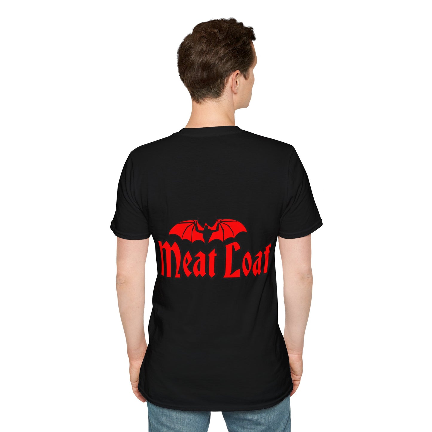 Meatloaf Bat out of Hell Rock Band Unisex Softstyle T-Shirt