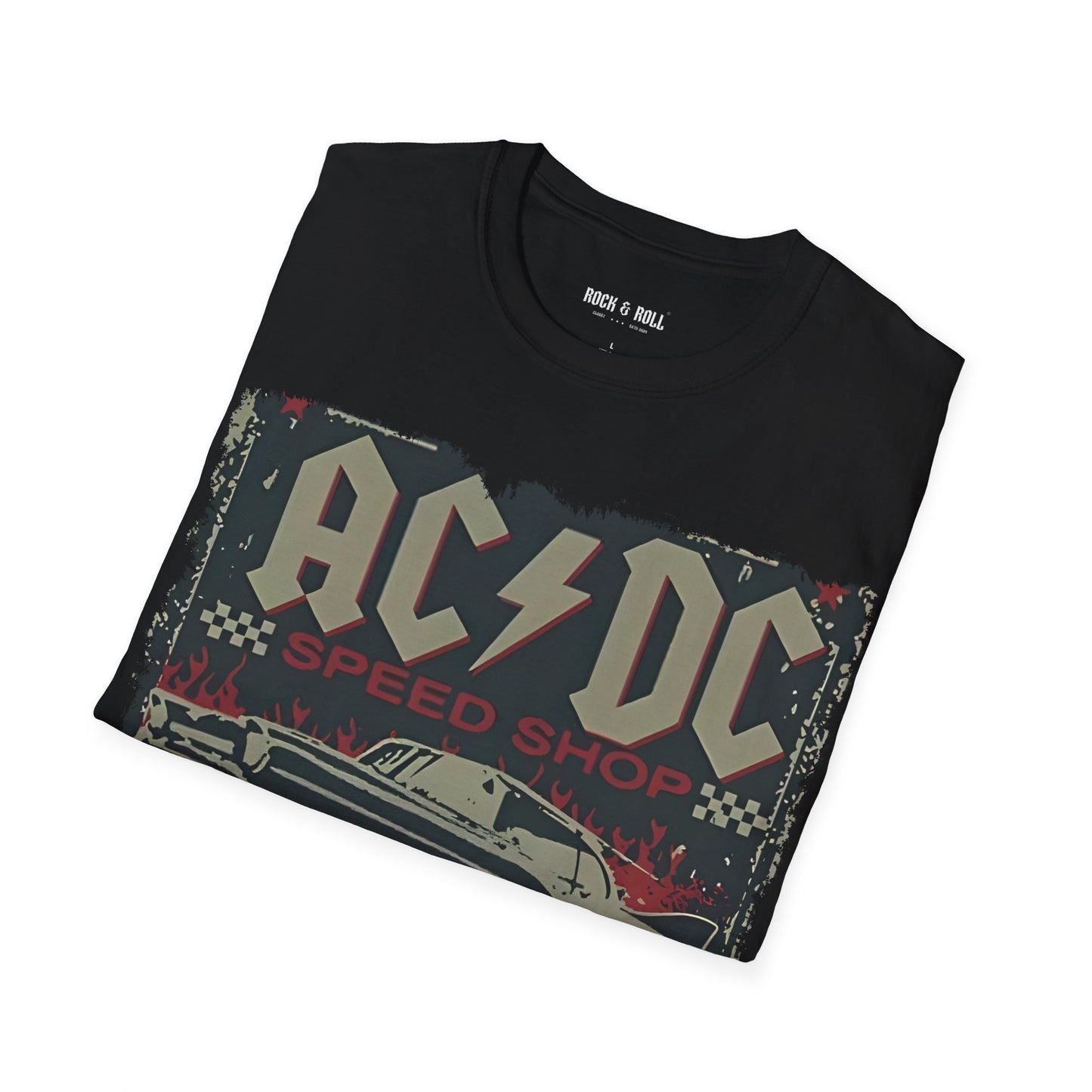 AC/DC Last Stop Before the Highway to Hell Rock Band Unisex Softstyle T-Shirt