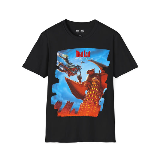 Meatloaf Bat out of Hell Rock Band Unisex Softstyle T-Shirt