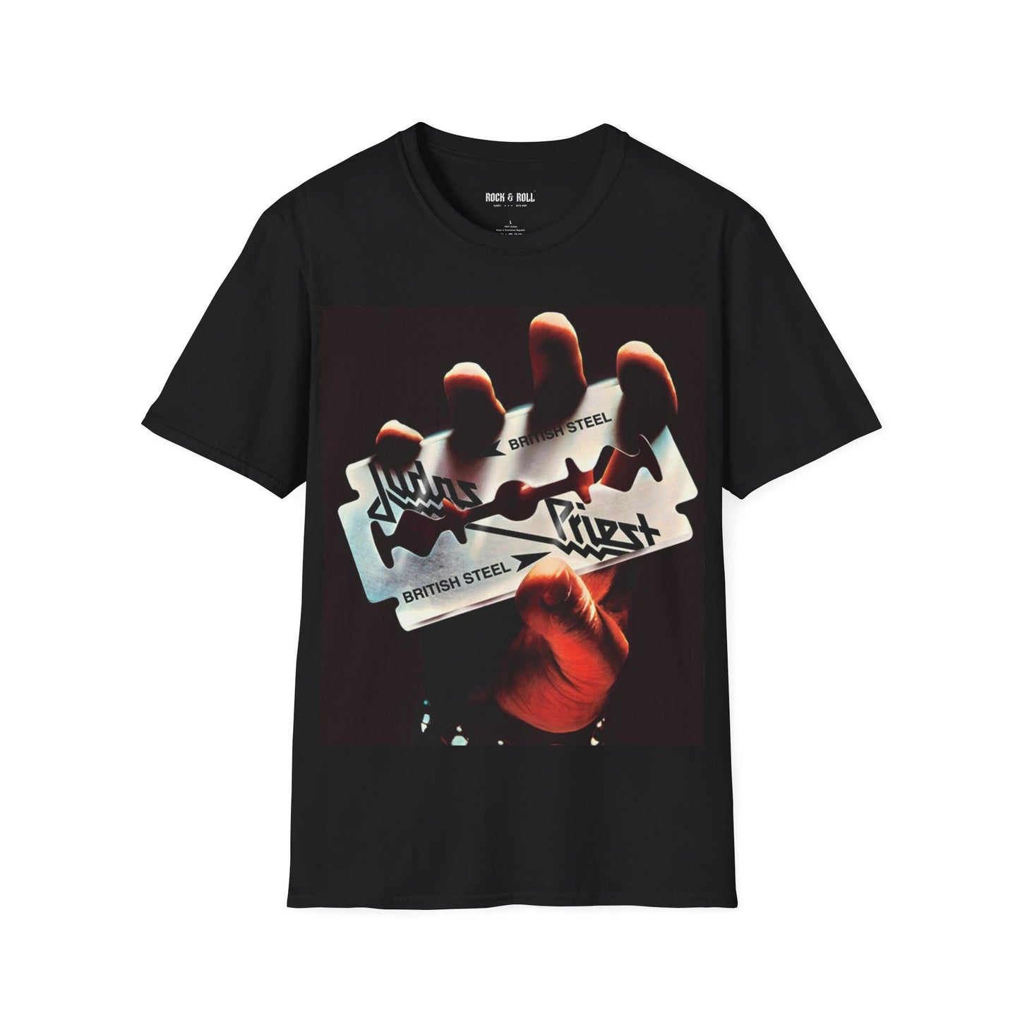 Judas Priest British Steel Rock Band Unisex Softstyle T-Shirt