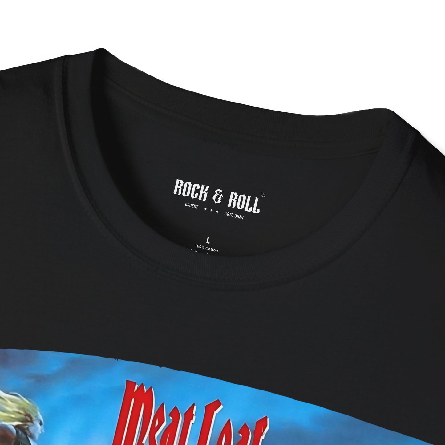 Meatloaf Bat out of Hell Rock Band Unisex Softstyle T-Shirt