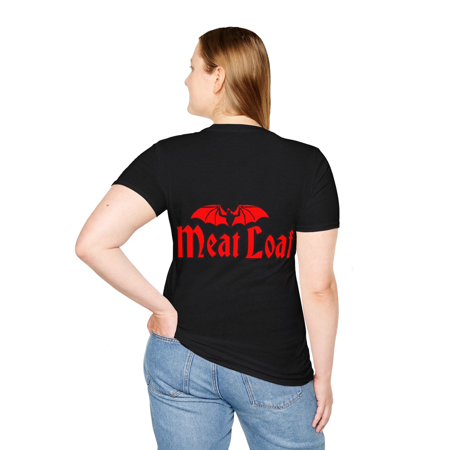 Meatloaf Bat out of Hell Rock Band Unisex Softstyle T-Shirt